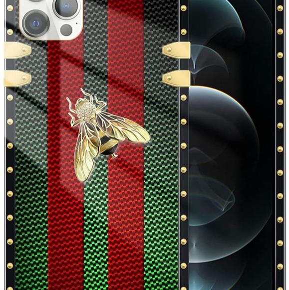 New iPhone 12 Pro Max Case Red Green Golden Bee Case - Picture 7 of 7